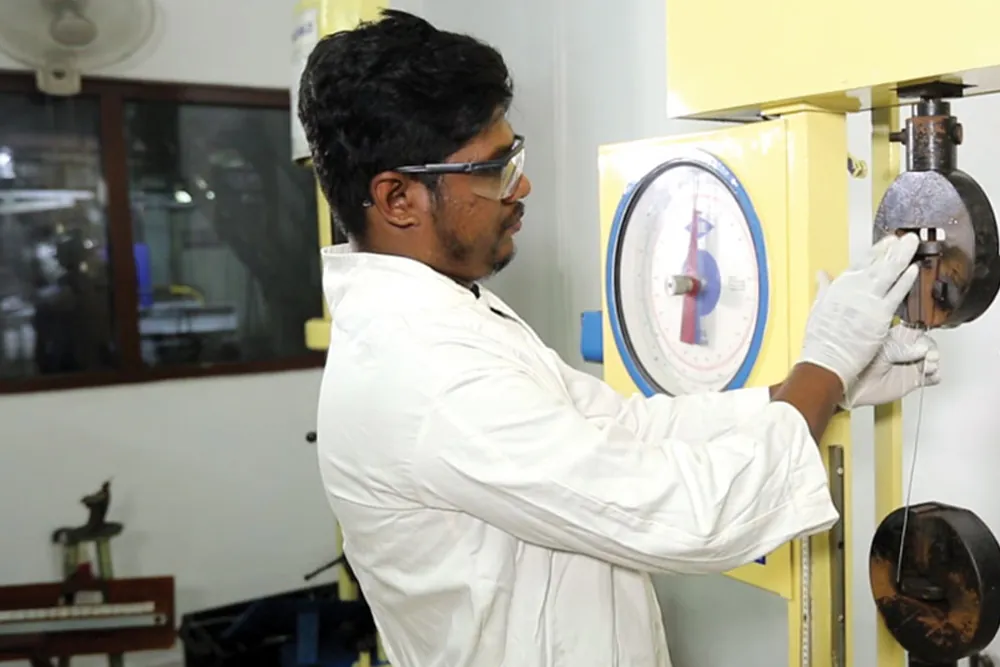 Quality assurance testing in the Lanka SSL laboratory